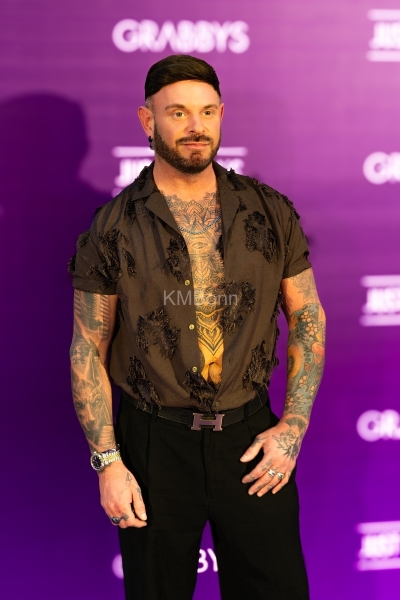 Danny Rio on the Purple Carpet at Grabbys Europe 2026