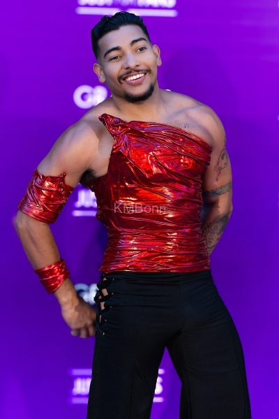 Dionnysj on the Purple Carpet at Grabbys Europe 2026