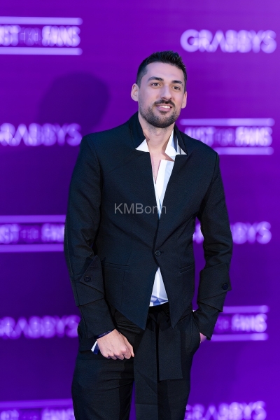Liam Harding on the Purple Carpet at Grabbys Europe 2026