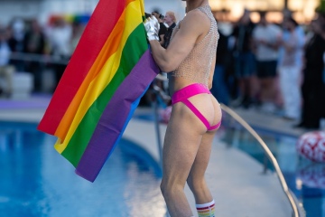 Andrew Twink by the Pool at Grabbys Europe 2026