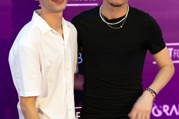Cole and Callum Cox on the Purple Carpet at Grabbys Europe 2026