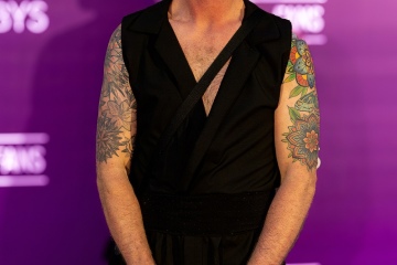 Farmer Sam on the Purple Carpet at Grabbys Europe 2026