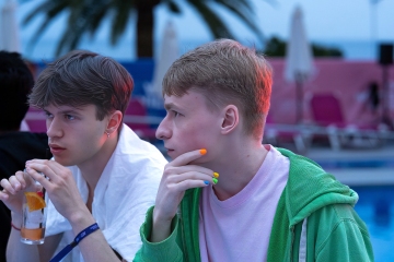 Visitors of Grabbys Europe Relaxing by the Pool at Hotel Ritual