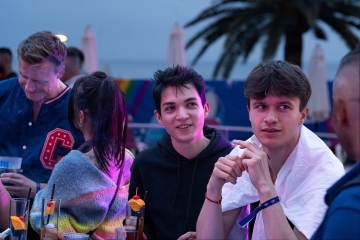Visitors of Grabbys Europe Relaxing by the Pool at Hotel Ritual