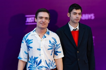 Oris D and Rafa Geek on the Purple Carpet at Grabbys Europe 2026