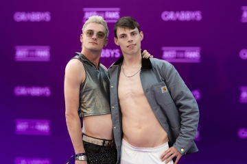 Sem Taylor and Ethan Ryyder at the Purple Carpet of Grabbys Europe 2026 in Torremolinos