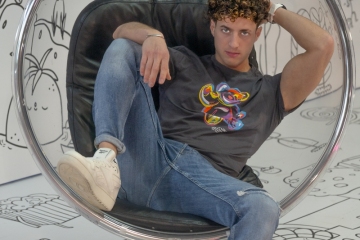 Tarek Hamoud im Supercandy Pop-Up Museum Köln