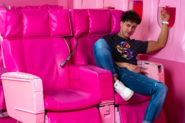 Tarek Hamoud im Supercandy Pop-Up Museum Köln