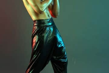 Windi Martanto - Oiled Body in Harem Pants